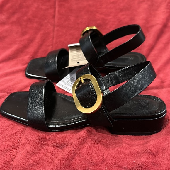 Massimo Dutti LEATHER SANDALS WITH BUCKLE DETAIL - Picture 8 of 8